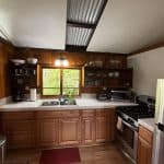 Hawaiian Anthurium Treehouse Cabin of Furnished Rentals in Hawaii centrally located between Pahoa, Hilo, and Volcanoes National Park, with views of Mauna Kea.